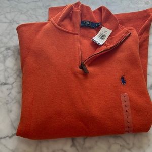 Men’s half zip Polo Ralph Lauren sweater - size Large new  with tags
